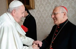 Papa Francisco y Cardenal Sako. Cru00e9dito: Vatican Media 