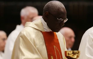 Cardenal Robert Sarah, Prefecto Emu00e9rito de la Congregaciu00f3n para el Culto Divino y la Disciplina de los Sacramentos. Cru00e9dito: Evandro Inetti / ACI Prensa 