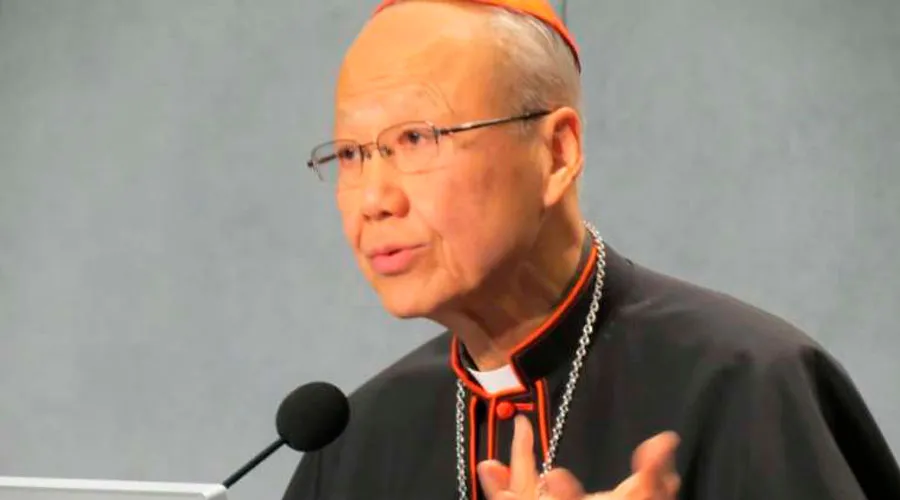 Cardenal John Ton Hon. Crédito: Matthew Rarey / ACI Prensa