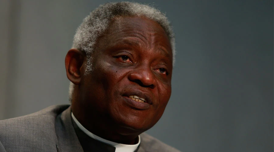 El Cardenal Peter Turkson durante la presentación del proyecto. Foto: Daniel Ibáñez / ACI Prensa?w=200&h=150