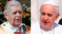 Cardenal Jorge Urosa y el Papa Francisco / Fotos: CEV - Yahaira Jacquez (ACIPrensa)