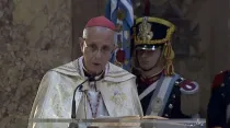 Cardenal Mario Aurelio Poli en Te Deum Fiestas Patrias de Argentina / Foto: Captura Youtube