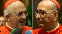 El Cardenal Osoro y el Cardenal Omella. Foto: Daniel Ibáñez / ACI Prensa