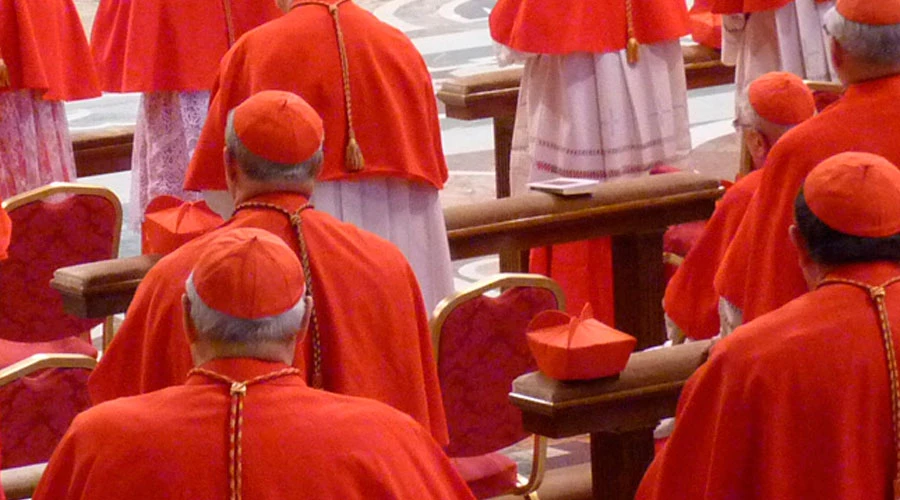 Cardenales en el Vaticano. (Foto de archivo). Crédito: Alan Holdren / ACI Prensa?w=200&h=150