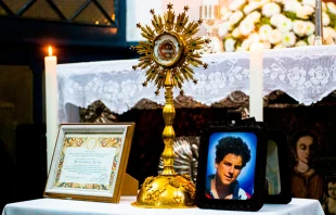 Reliquias del Beato Carlo Acutis. Cru00e9dito: Eduardo Berdejo (ACI) 