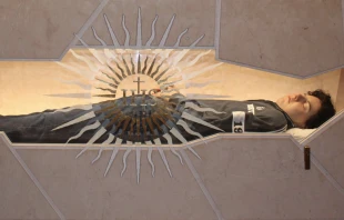 Cuerpo de Carlo Acutis en Santuario de la Expoliaciu00f3n. Foto: Diu00f3cesis de Asu00eds 