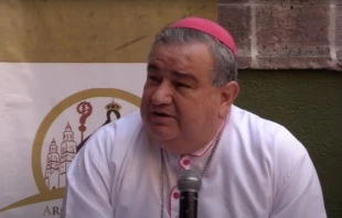 Mons. Carlos Garfias Merlos. Cru00e9dito: Captura de video / Arquidiu00f3cesis de Morelia. 