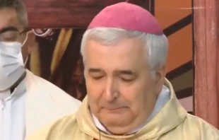 Mons. Carlos Alberto Su00e1nchez. Cru00e9dito: Youtube Arzobispado de Tucumu00e1n  