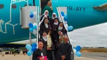 Las siete hermanas carmelitas que arribaron a Cuiabá el 13 de mayo de 2021 / Crédito: Arquidiócesis de Cuiabá 