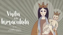 Cartel vigilia de la Inmaculada Concepción de la Archidiócesis de Madrid. Foto: ArchiMadrid.  
