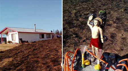 FOTOS: Una promesa a San Sebastián salvó esta casa ante incendios en Chile