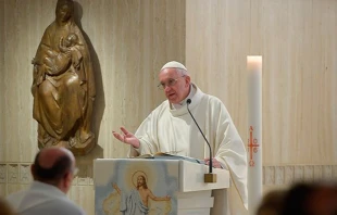 El Papa en Santa Marta. Foto: L'Osservatore Romano 