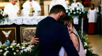 Matrimonio de los peregrinos polacos Jackub Wloch y Martyna Gergont en Panamá (2019) / Crédito:  Łukasz Muzyka - Oficina diocesana de la JMJ Cracovia