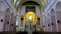 Basílica de Nuestra Señora del Carmen, en Nogoyá, donde se produjo uno de los robos. Crédito: Página de Facebook basílica Nuestra Señora del Carmen