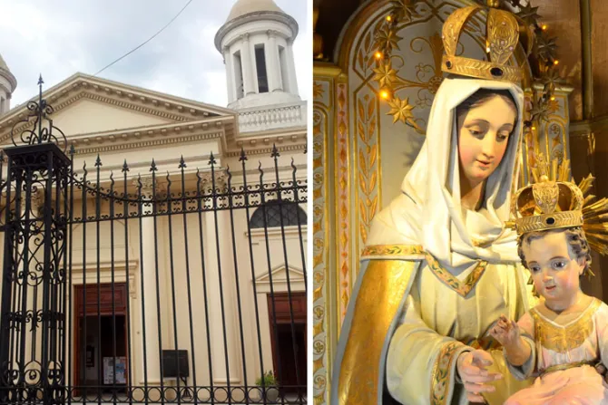 Profanan catedral y roban coronas de Virgen María y Niño Jesús