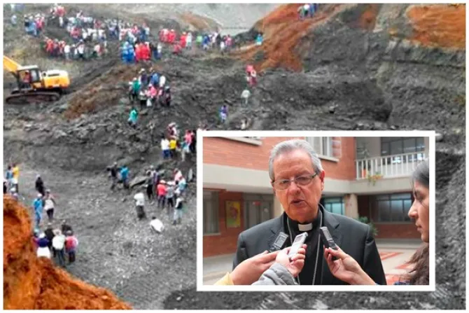 Colombia: Arzobispo lamenta tragedia en mina que dejó tres muertos y unos 20 desaparecidos