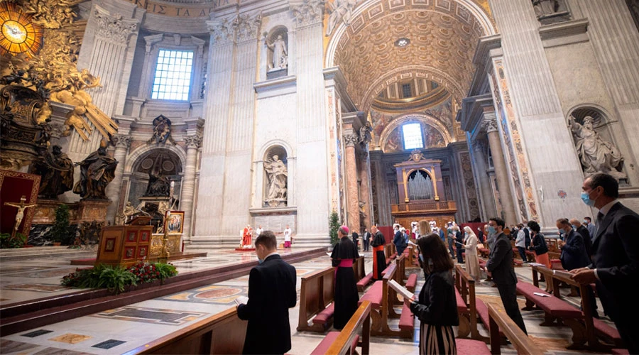 Celebración de la Solemnidad de Pentecostés en el Vaticano. Foto: Daniel Ibáñez / ACI Prensa / Vatican Pool