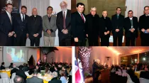 Algunas imágenes de la cena de la Academia de Líderes Católicos de Chile. Crédito: Universidad San Sebastián