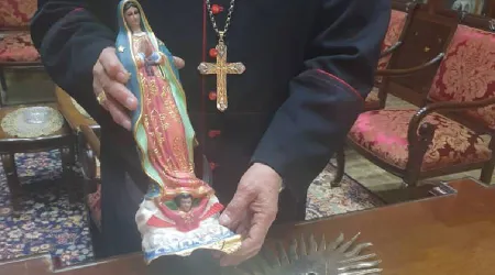 Imagen de la Virgen de Guadalupe resiste a caída durante terremoto en Siria