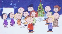 Postal de la “La Navidad de Charlie Brown”.