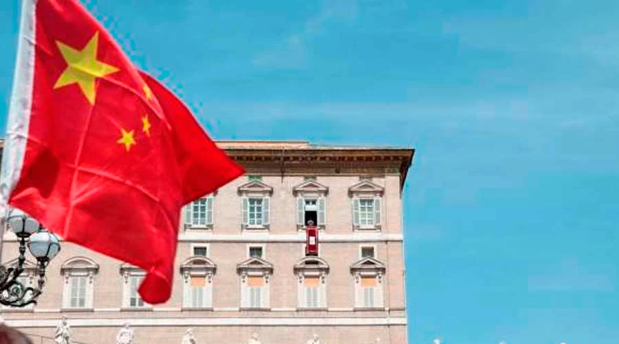 Bandera de China en la Plaza de San Pedro / Foto: ACI Prensa?w=200&h=150