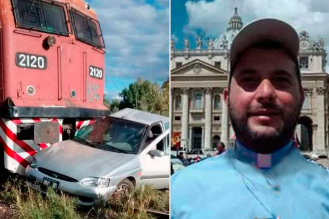 Tren embiste auto de sacerdote en Jueves Santo y asegura que Cuerpo de Cristo lo salvó