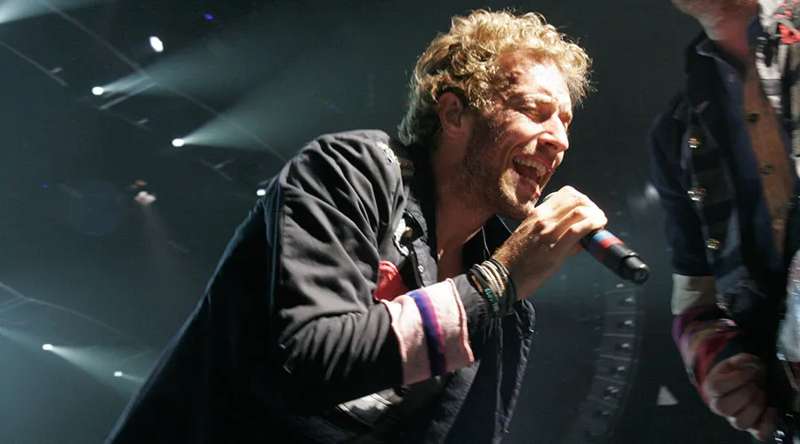 Chris Martin, vocalista de Coldplay. Foto: Flickr de Karri.