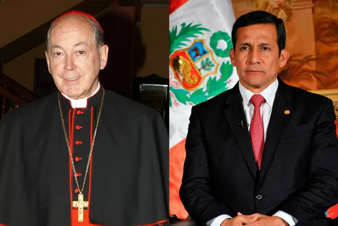 Perú: Cardenal Cipriani se reúne con presidente Ollanta Humala