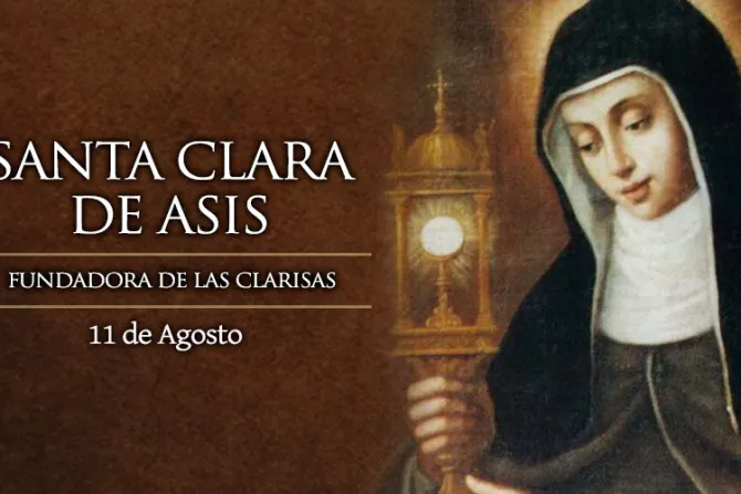 Hoy se celebra a Santa Clara de Asís, sierva de los pobres, patrona de la televisión