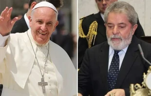 Papa Francisco. Cru00e9dito: Daniel Ibu00e1u00f1ez - ACI Prensa. / Lula da Silva. Cru00e9dito: BCNChile (CC BY 2.0). 