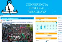 Captura de pantalla del sitio web de la Conferencia Episcopal Paraguaya
