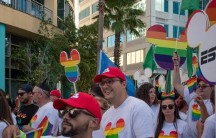 Comunidad gay de Disney en el desfile Come Out With Pride Orlando, el 12 de octubre de 2019 . Cru00e9dito: Shutterstock 