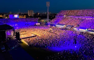 Concierto u201cMira a travu00e9s del corazu00f3nu201d 2022, en Zagreb, capital de Croacia | Cru00e9dito: Hno. Filip Vukina, CRVC 