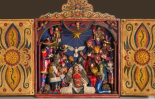 Nacimiento en los Andes del Peru00fa, obra de Maximiano Ochante Lozano. Cru00e9dito: Instituto Cultural Teatral y Social - ICTYS 