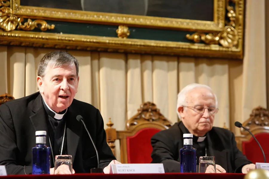 Cardenal Kurt Koch y el Arzobispo de Valencia, Cardenal Antonio Cañizares. Foto: Agencia AVAN.
