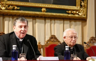 Cardenal Kurt Koch y el Arzobispo de Valencia, Cardenal Antonio Cau00f1izares. Foto: Agencia AVAN.  