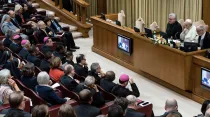 El Papa Francisco clausura Conferencia Internacional sobre la trata de personas. Foto: Vatican Media