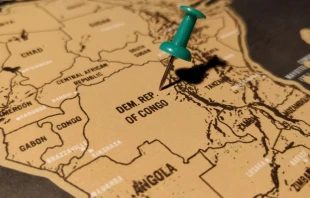 La Repu00fablica Democru00e1tica del Congo en un mapa. Cru00e9dito: Shutterstock 