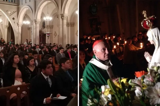 500 jóvenes se consagran a la Virgen de Fátima en Chile