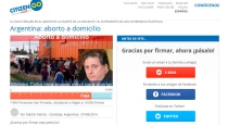 Captura de pantalla de CitizenGO
