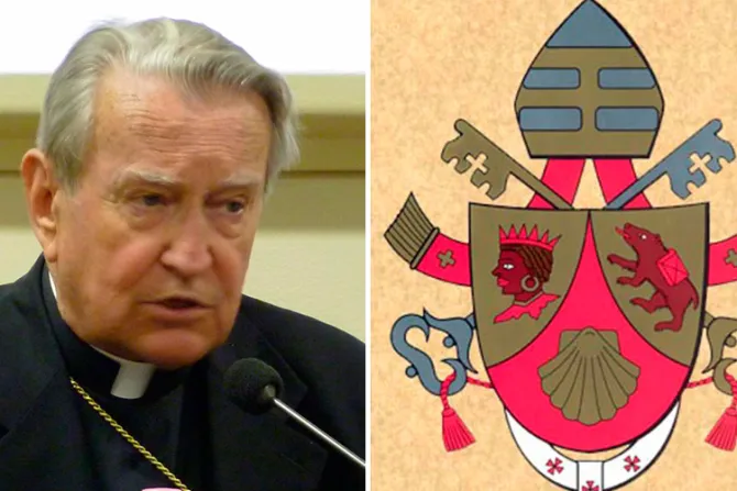Fallece Cardenal que diseñó escudo de Benedicto XVI: El Papa envía su pésame