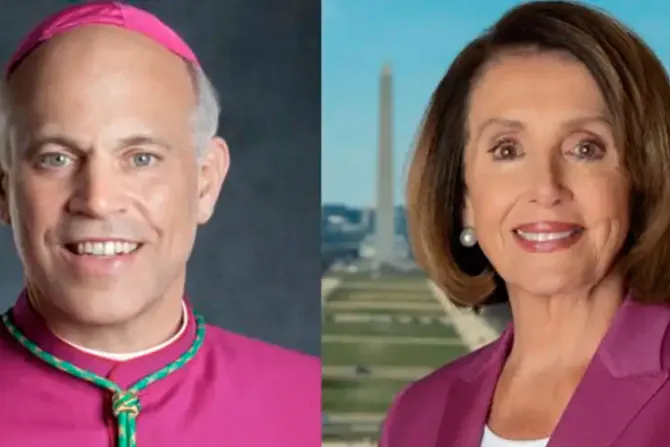 Arzobispo pide a católicos unirse a campaña “Una rosa y un Rosario” por Nancy Pelosi