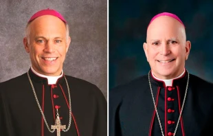 Mons. Salvatore Cordileone. Cru00e9dito: Arquidiu00f3cesis de San Francisco / Mons. Samuel Aquila. Cru00e9dito: Arquidiu00f3cesis de Denver 