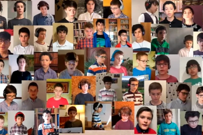 Pese a cuarentena, niños y jóvenes encuentran la manera de cantar a la Virgen