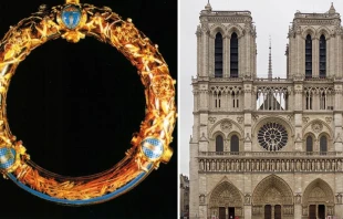 La Santa Corona de Espinas / Catedral de Notre Dame. Fotos: Wikipedia, dominio pu00fablico 