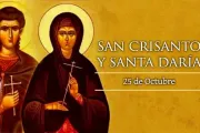 Cada 25 de octubre se celebra a los santos Crisanto y Daría, mártires del siglo III