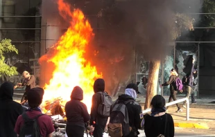 Crisis social en Chile. Cru00e9dito: Intendencia Regiu00f3n Metropolitana. 
