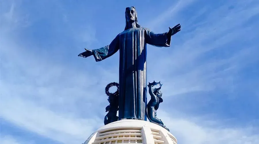 Monumento de Cristo Rey en el cerro del Cubilete. Crédito: Cortesía del Santuario Votivo Nacional de Cristo Rey de la Paz.