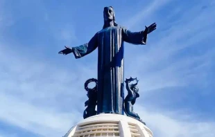 Monumento de Cristo Rey en el cerro del Cubilete. Cru00e9dito: Cortesu00eda del Santuario Votivo Nacional de Cristo Rey de la Paz. 