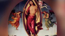 Cristo Resucitado. Pintura de Pietro Perugino Wikipedia